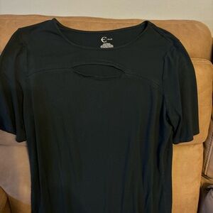 Black womens blouse, large